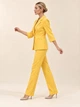 Жіночий яскравий піджак на ґудзиках з рукавом 3/4 LadyLike 50 Жовтий ladlk128720031 (ladlk2128720031444) - изображение 4