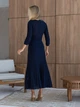 Жіноча в'язана сукня на гудзиках ROMANCE Larionoff 46 Темно-синій lar3774 (lar4010000011) - изображение 7