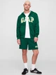 Толстовка на флисе на молнии мужская Gap 190387950 M Зеленая (1162639832) - изображение 3