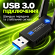 WiFi адаптер для ПК та ноутбука USB 3.0 бездротовий вай-фай приймач + Bluetooth 5.0 блютуз адаптер двохдіапазонний 2.4G/5G 1300 Мбіт/с мережева карта Wi-Fi мережевий адаптер для комп'ютера з антенами Kayfovo WA-1300 - зображення 4