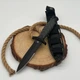 Ніж туристичний з фіксованим клинком 1820 Microtech Outdoor Black у піхвах - изображение 1