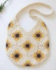 Летняя плетеная сумка-хобо Mila Ricco Sicilia Yellow-White - изображение 2
