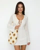 Летняя плетеная сумка-хобо Mila Ricco Sicilia Yellow-White - изображение 3