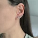 Серебряная кафа LoveR в форме веточки с листьями - изображение 7