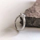 Серебряное кольцо с фианитами, вес изделия 1,83 гр (2215929) - изображение 2