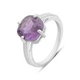 Срібне кільце з александритом 5.378ct, вага виробу 3,53 г (2180142) - зображення 1