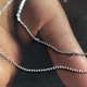 Серебряное колье с фианитами, вес изделия 4,36 гр (2215974) - изображение 7