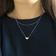 Серебряное колье с фианитами, вес изделия 4,36 гр (2215974) - изображение 9