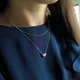 Серебряное колье с фианитами, вес изделия 4,36 гр (2215974) - изображение 10