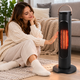 Керамический обогреватель Tower Heat 2000 Вт черный, напольный тепловентилятор с пультом, 3 режимами и защитой от перегрева - изображение 8