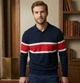 Мужской джемпер-поло в полоску Marks & Spencer р. 2XL - изображение 4
