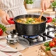 Кастрюля A-PLUS 2.4 л (1469) Круглая с Мраморным покрытием - изображение 5