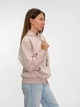 Жіноче однотонне худі на флісі Pink Daisy Пудровий L (7430) - зображення 3