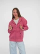 Женское однотонное худи на молнии Pink Daisy Светло-розовый M (5021) - изображение 1