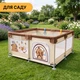 Детский манеж ProDobro Капибара ленд 120х120 см с шариками и кольцами, металлический каркас - изображение 8