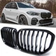 Ноздри решетки переднего бампера BMW X5 G05 2019-2023 черный глянец - изображение 1