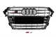 Решетка радиатора Audi A4 / S4 B8.5 2012-2016 стиль S4 хром + черный глянец - изображение 1
