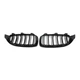 Ноздри решетки радиатора переднего бампера BMW 4 series F32/F33/F36/F80/F82/F83 2013-2020 Black 2BAR - изображение 4