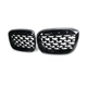 Ніздрі решітки радіатора переднього бампера BMW X3 G01/G08 2018-2022 Diamond Black - зображення 3