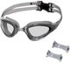 Okulary pływackie NILS Aqua NQG180AF 11-10-318 Szary (5907695526424) - obraz 1