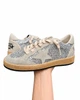 Женские кеды Golden Goose серебристо-серые из натуральной кожи с блестящими вставками ручного пошива размер 39 - изображение 5
