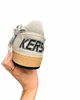 Женские кеды Golden Goose серебристо-серые из натуральной кожи с блестящими вставками ручного пошива размер 38 - изображение 7