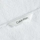 Комплект из двух махровых банных полотенец Calvin Klein из плотного однотонного 100% хлопка с кантом – белый - изображение 4