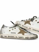 Женские кеды Golden Goose бело-серебристые из натуральной кожи с декоративной звездой в полной упаковке размер 36 - изображение 3