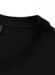 Мужская футболка оверсайз XXL с принтом Пчела и Корона, черная футболка streetwear с рисунком на спине - изображение 5