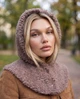 Капор-капюшон c воротником эко мех Тедди ангора 964 La Visio моко 55-58р - изображение 2