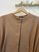 Женское длинное пальто Инсар со скрытой застежкой и карманами Modna KAZKA MKSH2351 - 54/56, Бежевий - изображение 4