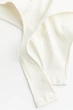 Боди-топ H&M 1232071002c72 M белое (100017200) - изображение 2