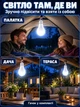 Аккумуляторная аварийная светодиодная LED лампа FAE-3920 20 Вт E27 с 2 аккумуляторами 18650 и крючком автономная лампочка при отключении света холодный белый свет 6500 К для дома дачи гаража офиса кемпинга палатки туризма и блекаута 220В АКБ - изображение 3