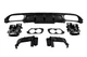 Задній дифузор із насадками вихлопу E53-Design Black (для Base) для Mercedes E-class W213 2016-2023 рр. - зображення 4