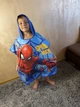 Детское полотенце пончо с капюшоном спайдермен человек паук для детей 1 - 8 лет - изображение 7