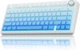 Клавиатура беспроводная игровая AULA F75 Gasket LEOBOG Reaper Axis Switch RGB Cloud Blue (75%) - изображение 1