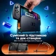 Премиальный чехол-бампер JSAUX для Nintendo Switch 2 с магнитной крышкой, подставкой, черный - изображение 2