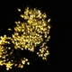 Гирлянда на елку Конский хвост Мишура 3 метра 1800 LED 20 нитей 8 режимов с пультом ДУ от сети светодиодная новогодняя комнатная гирлянда для елки Желтая - изображение 5
