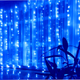 Гірлянда Водоспад 320 Led 3m 2m 220V для прикрашання Синій - зображення 6