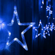 Гирлянда шторка 4м 0 4м 220V с коннектором Stars малые и большие белый - изображение 5