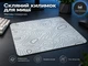 Скляний килимок для миші WorkPlaceShop BigWhiteWaves білий 400x450x5 мм (WPS-GL-BWW-400x450) - зображення 2
