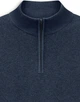 Мужской свитер Bugatti ворот на молнии в темно-синем цвете - размер 27/54 (XL)(25529F/370/7500) - изображение 3
