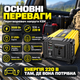 Інвертор для автомобіля 2000 Вт перетворювач напруги 12 220 з LCD дисплеєм 2 USB автомобільний інвертор 12 на 220 захист від перевантаження перегріву і короткого замикання чорно жовтий - зображення 5