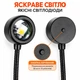 Проекционный светильник USB проектор атмосферная лампа гибкая для фото 7 цветов RGB свет - изображение 6