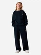 Дитячий теплий світшот для дівчинки Name it 13260419-Black ANTIQ WHITE PRI 134-140 см Чорний (5715908210639) - зображення 2