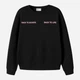Подростковый теплый свитшот для девочки Name it 13258989-Black 146-152 см Черный (5715913172625) - изображение 1