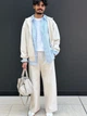 Спортивная кофта мужская Uniqlo 443330427 3XL Молочная (1162803201) - изображение 7