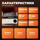 Тепловентилятор настенный DOMOTEC 2000 Вт обогреватель с вентилятором тепловентилятор обогреватель электрический керамический на стену с пультом и LED дисплеем таймер 8 часов термостат до 20 м2 с сушилкой для полотенец белый - изображение 2