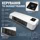Настенный обогреватель 800 Вт Тепловентилятор керамический Кондиционер для обогрева и охлаждения до 20 м² Электрический обогреватель с пультом таймером 12 часов терморегулятором - изображение 2