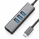 USB-C хаб з мережевим адаптером RJ45 Gigabit + 3×USB 3.0 Schöff перехідник ethernet (ST-NC2521G) - зображення 1